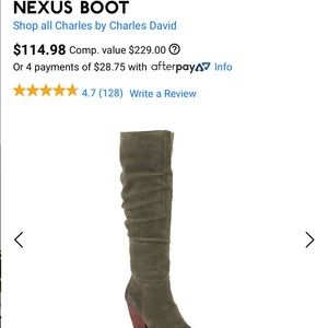 Nexus boot- navy green unworn